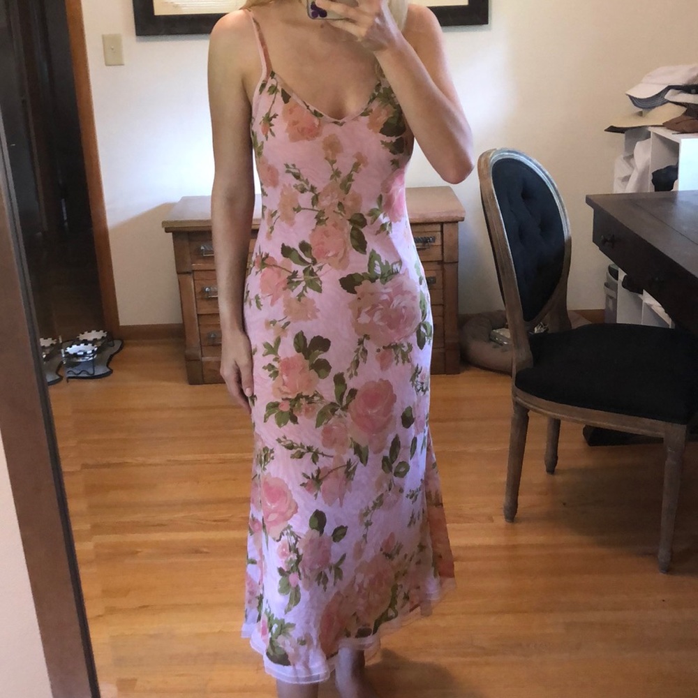 Betsey Johnson floral hi-low dress